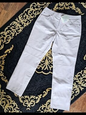 Massimo Dutti Nappa Leather Pants. Size L. NWT. Pink Powder Color.
